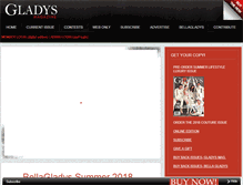 Tablet Screenshot of gladysmagazine.com